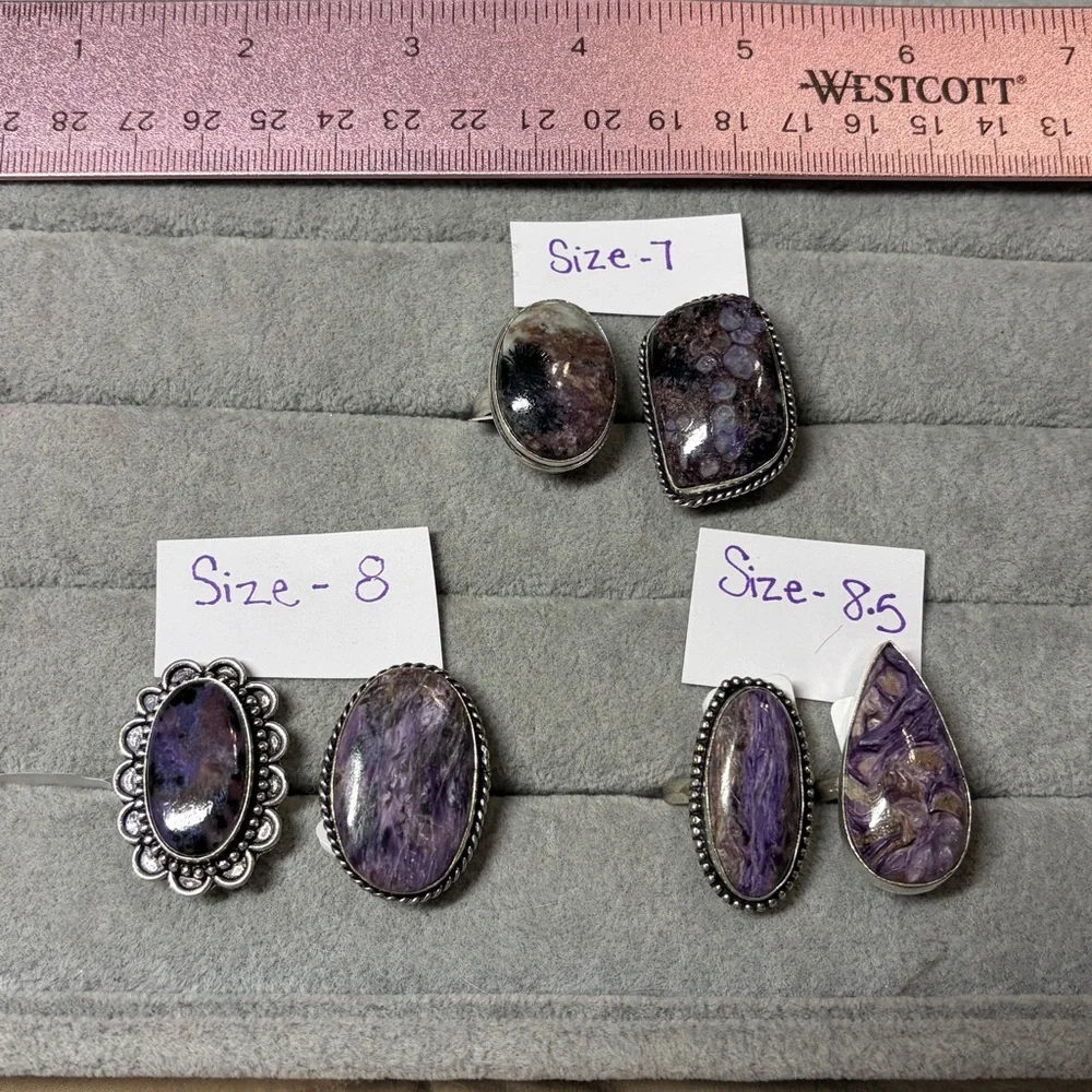 Purple Charoite Ring